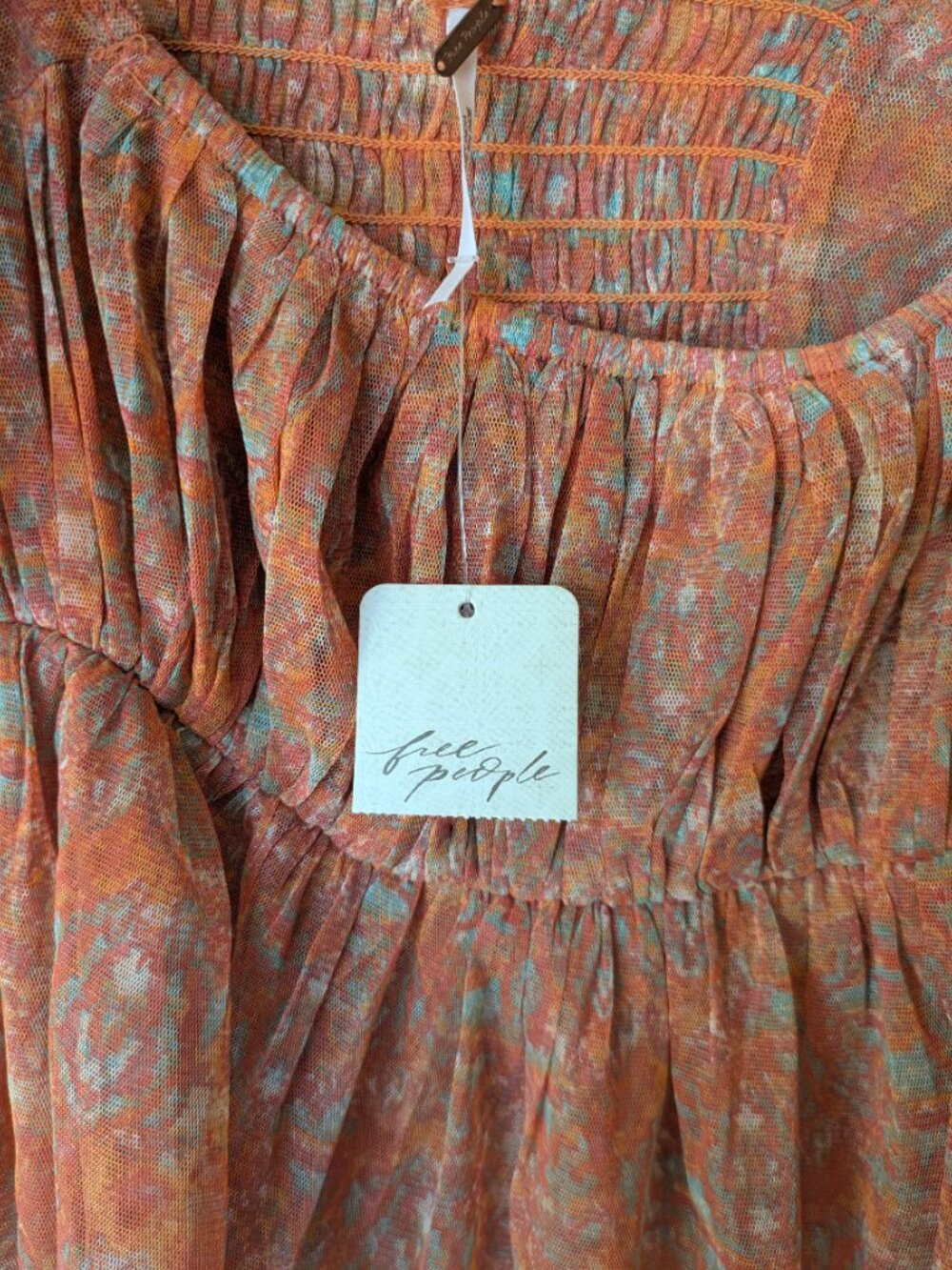 Free People Peach Combo Top (S) - Picture 3 of 5